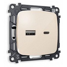 Розетка 2хusb type a и c без рамки ambrella volt quant mo311010